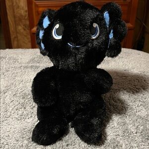 Fiesta Cuddly Black Axolotl Plush Toy Axie 9.5 inches Swaddle Babies Collectible